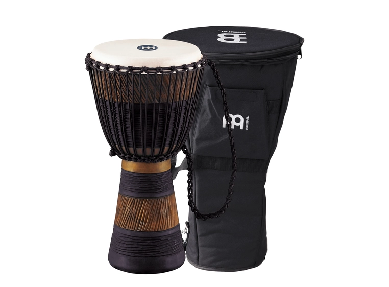 Meinl ADJ3-M African Djembe, Medium m/Bag (10") Br/Blk (G) 